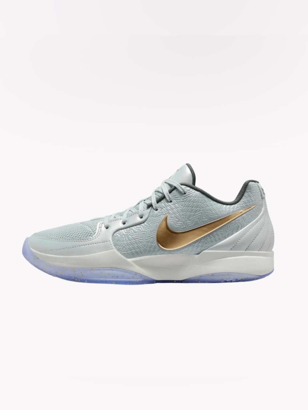 Men’s Nike Ja 2 "Tree Topper" Light Silver & Metallic Gold Sneaker Shoe Size 18